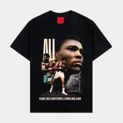 SP X Muhammad Ali Bee Washed Mens Short Sleeve Shirt (Black)