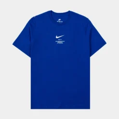 Nike NSW Big Swoosh Mens Short Sleeve Shirt (Blue)