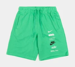 Nike Club + MLogo Fleece Mens Shorts (Green)