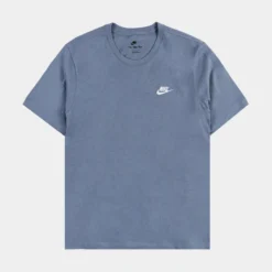 Nike NSW Club Mens Short Sleeve Shirt (Blue)
